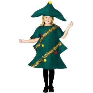 Smiffys Smiffy's Children's Christmas Tree Costume, Tunic & Hat, Ages 10-12, Colour: - Smiffys Smiffy's Children's Christmas Tree Costume, Tunic & Hat, Ages 10-12, Colour: -