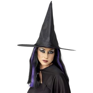 Smiffys Smiffy's Adult Witch Hat Wired, 410mm - hat witch fancy dress costume black acc Smiffys Smiffy's Adult Witch Hat Wired, 410mm - hat witch fancy dress costume black acc
