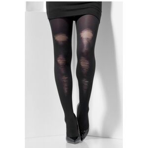 Smiffys Smiffy's 44443 Fever Opaque Tights Costume (one Size) - tights black distressed Smiffys Smiffy's 44443 Fever Opaque Tights Costume (one Size) - tights black distressed