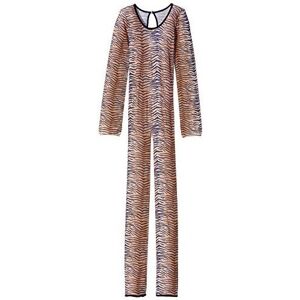 Smiffys Women's Tiger Print Bodysuit - ladies fancy dress tiger print costume animal bo Smiffys Women's Tiger Print Bodysuit - ladies fancy dress tiger print costume animal bo