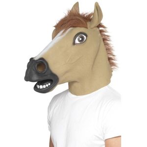 Adult's Horse Overhead Rubber Mask - Fancy Dress Adults Smiffys Costume - mask Adult's Horse Overhead Rubber Mask - Fancy Dress Adults Smiffys Costume - mask