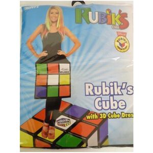 Smiffys Large Ladies Rubik's Cube 3d Costume - Rubiks Dress Fancy Womens 80s Retro - co Smiffys Large Ladies Rubik's Cube 3d Costume - Rubiks Dress Fancy Womens 80s Retro - co