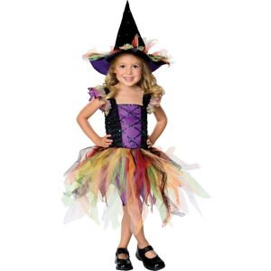 Rubies (Small) Kids' Glitter Witch Costume Girls' Fancy Dress Outfit Rubies (Small) Kids' Glitter Witch Costume Girls' Fancy Dress Outfit