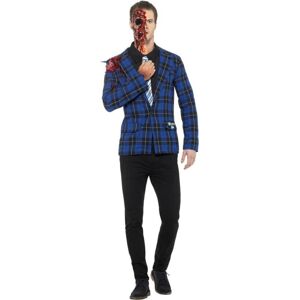 Smiffys Breaking Bad Gustavo Fring Costume, Blue, with Jacket, Mock Shirt with Tie, Pros Smiffys Breaking Bad Gustavo Fring Costume, Blue, with Jacket, Mock Shirt with Tie, Pros