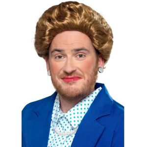Smiffy's Iron Lady Margaret Thatcher Wig, Brown, Fancy Dress, One Size Smiffy's Iron Lady Margaret Thatcher Wig, Brown, Fancy Dress, One Size