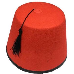 Quickdraw Adult Red Fez Tarboosh Hat Fancy Dress Up Costume Quickdraw Adult Red Fez Tarboosh Hat Fancy Dress Up Costume