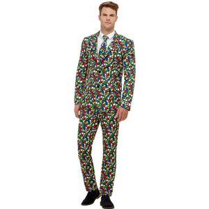 Smiffys Mens Adults 1980s Rubik's Cube Fancy Dress Costume Suit Official Merchandise Ext Smiffys Mens Adults 1980s Rubik's Cube Fancy Dress Costume Suit Official Merchandise Ext