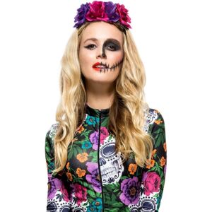 Smiffys Womens Day of the Dead Rose Headband Halloween Fancy Dress Accessory Smiffys Womens Day of the Dead Rose Headband Halloween Fancy Dress Accessory