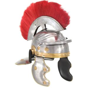 vidaXL Roman Medieval Knight Helmet LARP Replica Silver Steel Armour Weapon vidaXL Roman Medieval Knight Helmet LARP Replica Silver Steel Armour Weapon