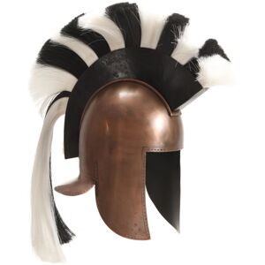 vidaXL Greek Medieval Knight Helmet LARP Replica Copper Steel Armour Weapon vidaXL Greek Medieval Knight Helmet LARP Replica Copper Steel Armour Weapon