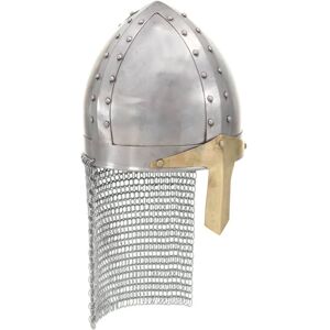 vidaXL Crusader Knight Helmet LARP Replica Silver Steel Armour Warrior Weapon vidaXL Crusader Knight Helmet LARP Replica Silver Steel Armour Warrior Weapon