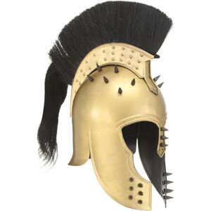 vidaXL Greek Medieval Knight Helmet LARP Replica Brass Steel Armour Weapon vidaXL Greek Medieval Knight Helmet LARP Replica Brass Steel Armour Weapon