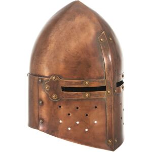 vidaXL Medieval Knight's Helmet Antique LARP Replica Copper Steel - Helmet vidaXL Medieval Knight's Helmet Antique LARP Replica Copper Steel - Helmet