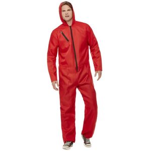 Smiffys Adults Bank Robber Heist Jumpsuit (Small) Smiffys Adults Bank Robber Heist Jumpsuit (Small)