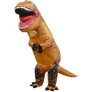 Unbranded (Orange - Adult (Fits 150-190cm)) Adult Halloween T-REX Inflatable Dinosaur Cost Unbranded (Orange - Adult (Fits 150-190cm)) Adult Halloween T-REX Inflatable Dinosaur Cost