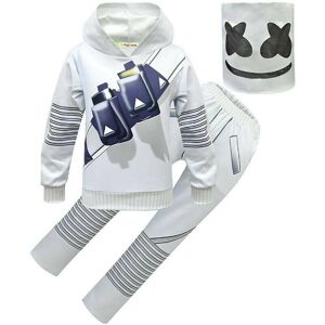 Unbranded (Marshmello, 5-6 Years) Kids Boys Girls DJ Marshmello Halloween Cosplay Costume Unbranded (Marshmello, 5-6 Years) Kids Boys Girls DJ Marshmello Halloween Cosplay Costume
