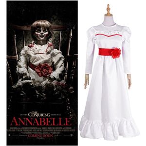 Unbranded (Adult-3XL) Halloween Horror Doll White Dress Cosplay Costume Unbranded (Adult-3XL) Halloween Horror Doll White Dress Cosplay Costume
