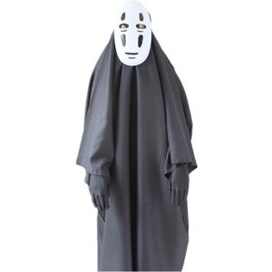 Unbranded (Black Costume, Kids 140cm) Spirited Away No Face Man Cosplay Costume Full Set Unbranded (Black Costume, Kids 140cm) Spirited Away No Face Man Cosplay Costume Full Set