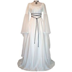 Unbranded (White, L) Women's Vintage Medieval Dress Victorian Gothic Dress Unbranded (White, L) Women's Vintage Medieval Dress Victorian Gothic Dress