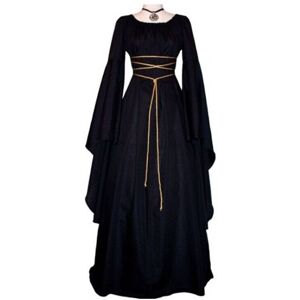 Unbranded (Black, L) Women's Vintage Medieval Dress Victorian Gothic Dress Unbranded (Black, L) Women's Vintage Medieval Dress Victorian Gothic Dress
