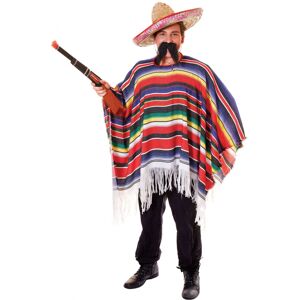 Official Forum AC331 Mens Mexican Poncho Standard Adult Costumes Official Forum AC331 Mens Mexican Poncho Standard Adult Costumes