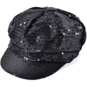 Official Forum BH540 Black 70S Style Sequin Cap Hats Disco Official Forum BH540 Black 70S Style Sequin Cap Hats Disco