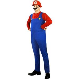 Unbranded ((Men) Red Mario, L) Adults Men Super Mario Bros Luigi Fancy Dress Outfit Sets Unbranded ((Men) Red Mario, L) Adults Men Super Mario Bros Luigi Fancy Dress Outfit Sets