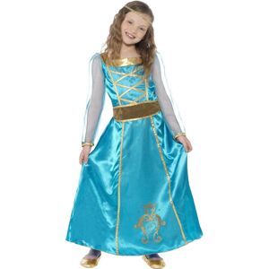 Smiffys Children's Medieval Maid Costume - Turquoise - Costumedress, Headband, Age 4-6 Smiffys Children's Medieval Maid Costume - Turquoise - Costumedress, Headband, Age 4-6