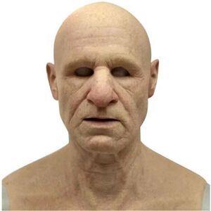 Unbranded (#3 Old Man) Halloween Old Man Cosplay Full Head Mask Realistic Silicone Headgea Unbranded (#3 Old Man) Halloween Old Man Cosplay Full Head Mask Realistic Silicone Headgea