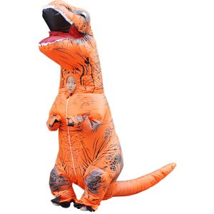 Unbranded (Orange) Inflatable Dinosaur Costume T Rex Kids Dress Outfit Halloween Unisex Bl Unbranded (Orange) Inflatable Dinosaur Costume T Rex Kids Dress Outfit Halloween Unisex Bl