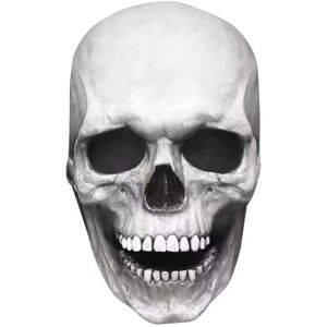 Unbranded (Light) Creepy Halloween Full Head Skull Mask with Moving Jaw Entire Head Latex Unbranded (Light) Creepy Halloween Full Head Skull Mask with Moving Jaw Entire Head Latex