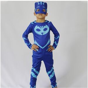 Unbranded (Blue, 110cm) NobleKids PJ Mask Costume Catboy Owlette Gekko Jumpsuit Halloween Unbranded (Blue, 110cm) NobleKids PJ Mask Costume Catboy Owlette Gekko Jumpsuit Halloween