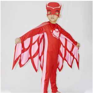 Unbranded (Red, 130cm) NobleKids PJ Mask Costume Catboy Owlette Gekko Jumpsuit Halloween F Unbranded (Red, 130cm) NobleKids PJ Mask Costume Catboy Owlette Gekko Jumpsuit Halloween F