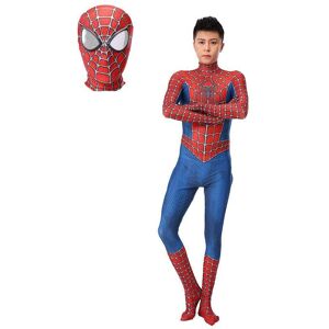 Unbranded (Jumpsuit+HeadCover, L(Suggest Height 140-150 cm)) Raimi Spiderman Cosplay Adult Unbranded (Jumpsuit+HeadCover, L(Suggest Height 140-150 cm)) Raimi Spiderman Cosplay Adult