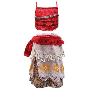 Unbranded (100cm) Princess Moana Costume Outfit Skirt Set Little Girls Cosplay Hawaiian Dr Unbranded (100cm) Princess Moana Costume Outfit Skirt Set Little Girls Cosplay Hawaiian Dr