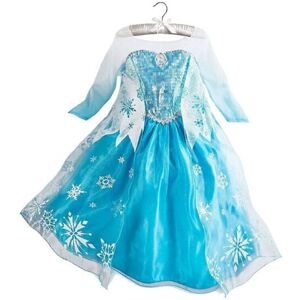 Unbranded (#1 Elsa Dress A Blue & White, 4-5 Years) Frozen Girls Kids Elsa Fancy Dress Cos Unbranded (#1 Elsa Dress A Blue & White, 4-5 Years) Frozen Girls Kids Elsa Fancy Dress Cos