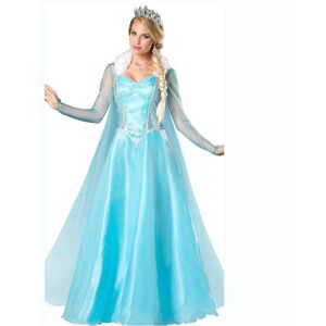 Unbranded (Tag XL=US M) Deluxe Frozen Queen Elsa Costume Cosplay Adult Women Party Gown Fa Unbranded (Tag XL=US M) Deluxe Frozen Queen Elsa Costume Cosplay Adult Women Party Gown Fa