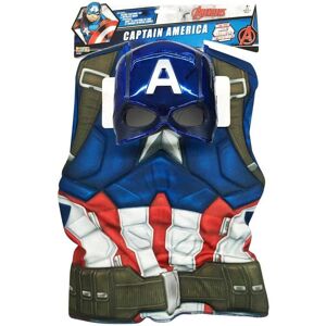 Rubies Rubie's 34108 Captain America Deluxe Costume Top Set & Metallic Mask (Age 4-6) Rubies Rubie's 34108 Captain America Deluxe Costume Top Set & Metallic Mask (Age 4-6)