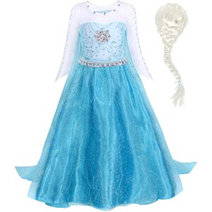 (2-3 Years, wig1) AmzBarley Frozen Snow Queen Princess Elsa Dress for Girls Kids (2-3 Years, wig1) AmzBarley Frozen Snow Queen Princess Elsa Dress for Girls Kids