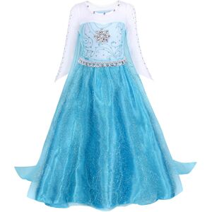(11-12 Years, none) AmzBarley Frozen Snow Queen Princess Elsa Dress for Girls Ki (11-12 Years, none) AmzBarley Frozen Snow Queen Princess Elsa Dress for Girls Ki
