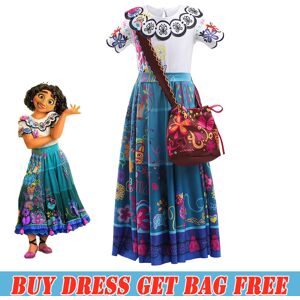 lovelyshop777 (3-4) AmzBarley Mirabel Madrigal Dress Children's Encanto Costume Girl's Skirt lovelyshop777 (3-4) AmzBarley Mirabel Madrigal Dress Children's Encanto Costume Girl's Skirt