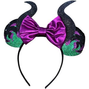 Disney Maleficent Horned Headband Purple Sequin Halloween Party Wear One Size Disney Maleficent Horned Headband Purple Sequin Halloween Party Wear One Size
