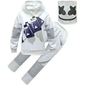 Unbranded (130) Kids DJ Marshmallow Cosplay Costume Hoodie Pants Mask Fancy Dress Unbranded (130) Kids DJ Marshmallow Cosplay Costume Hoodie Pants Mask Fancy Dress