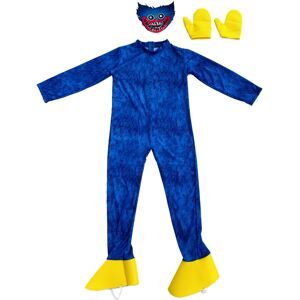 Unbranded (Blue, S) Poppy Playtime Kids Huggy Wuggy Cosplay Costume Bodysuit Jumpsuit Mask Unbranded (Blue, S) Poppy Playtime Kids Huggy Wuggy Cosplay Costume Bodysuit Jumpsuit Mask