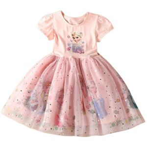 Unbranded (Pink, 110cm) Frozen Elsa Princess Cosplay Girls Fancy Dress Up Costume Kids Dre Unbranded (Pink, 110cm) Frozen Elsa Princess Cosplay Girls Fancy Dress Up Costume Kids Dre