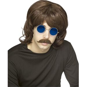 Rubies Rubie's Official Adult's 70'S Shag Wig - Brown, One Size Rubies Rubie's Official Adult's 70'S Shag Wig - Brown, One Size