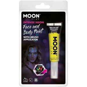 Smiffys Moon Glow Intense Neon UV Face Paint Yellow Smiffys Moon Glow Intense Neon UV Face Paint Yellow