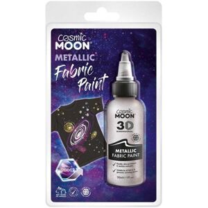 Smiffys Cosmic Moon Metallic Fabric Paint Silver Smiffys Cosmic Moon Metallic Fabric Paint Silver