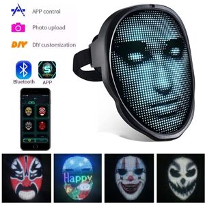 bedee LED Programmable FULL Face Mask App Control Mask Cosplay Rechargeable bedee LED Programmable FULL Face Mask App Control Mask Cosplay Rechargeable