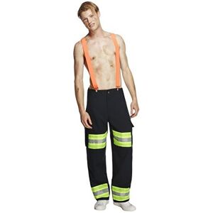 Smiffys Fever Male Firefighter Costume with Trousers and Braces Blue MEDIUM Smiffys Fever Male Firefighter Costume with Trousers and Braces Blue MEDIUM